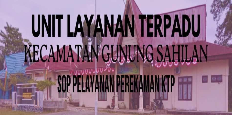 SOP Pelayanan Perekeman KTP