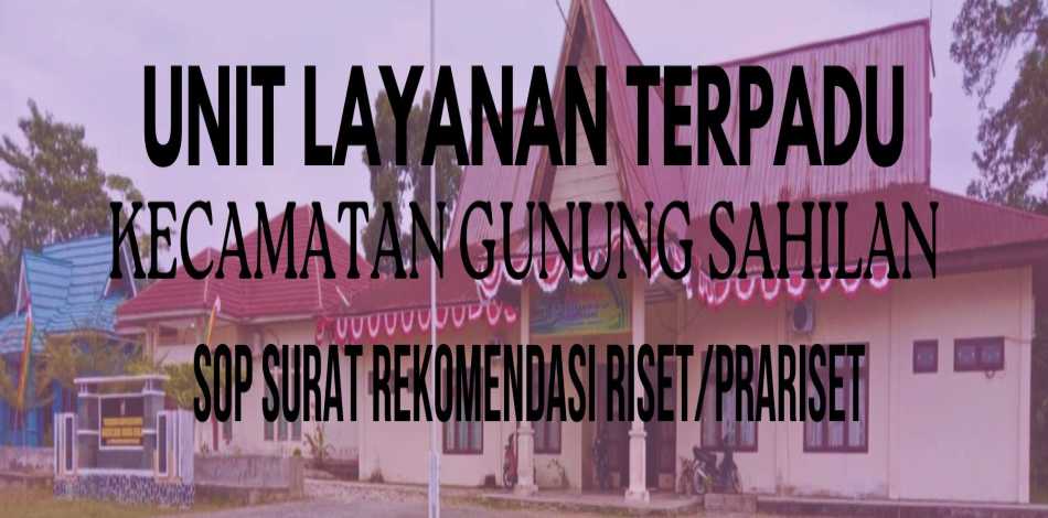 SOP Surat Rekomendasi Riset/Prariset