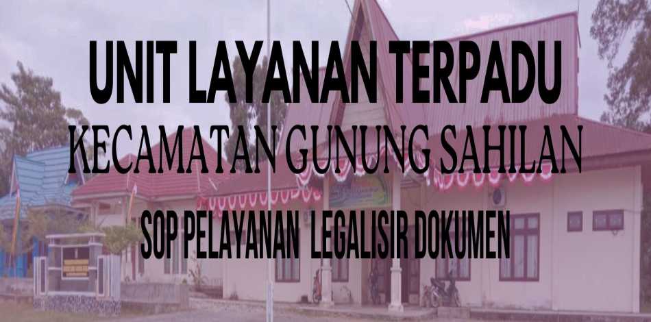 SOP Pelayanan Legalisir Dokumen