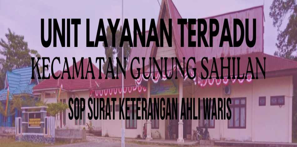 SOP Surat Keterangan Ahli Waris